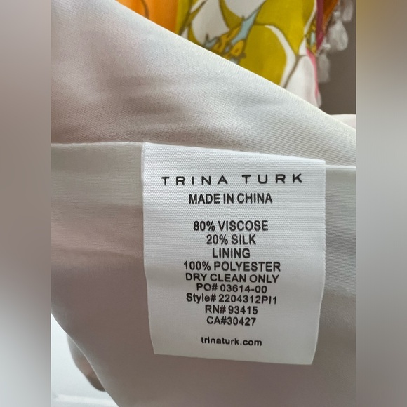 Trina Turk Floral Print Mini Vacation Dress Sz S - Picture 6 of 10